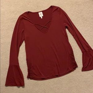 NWOT long-sleeved top size medium